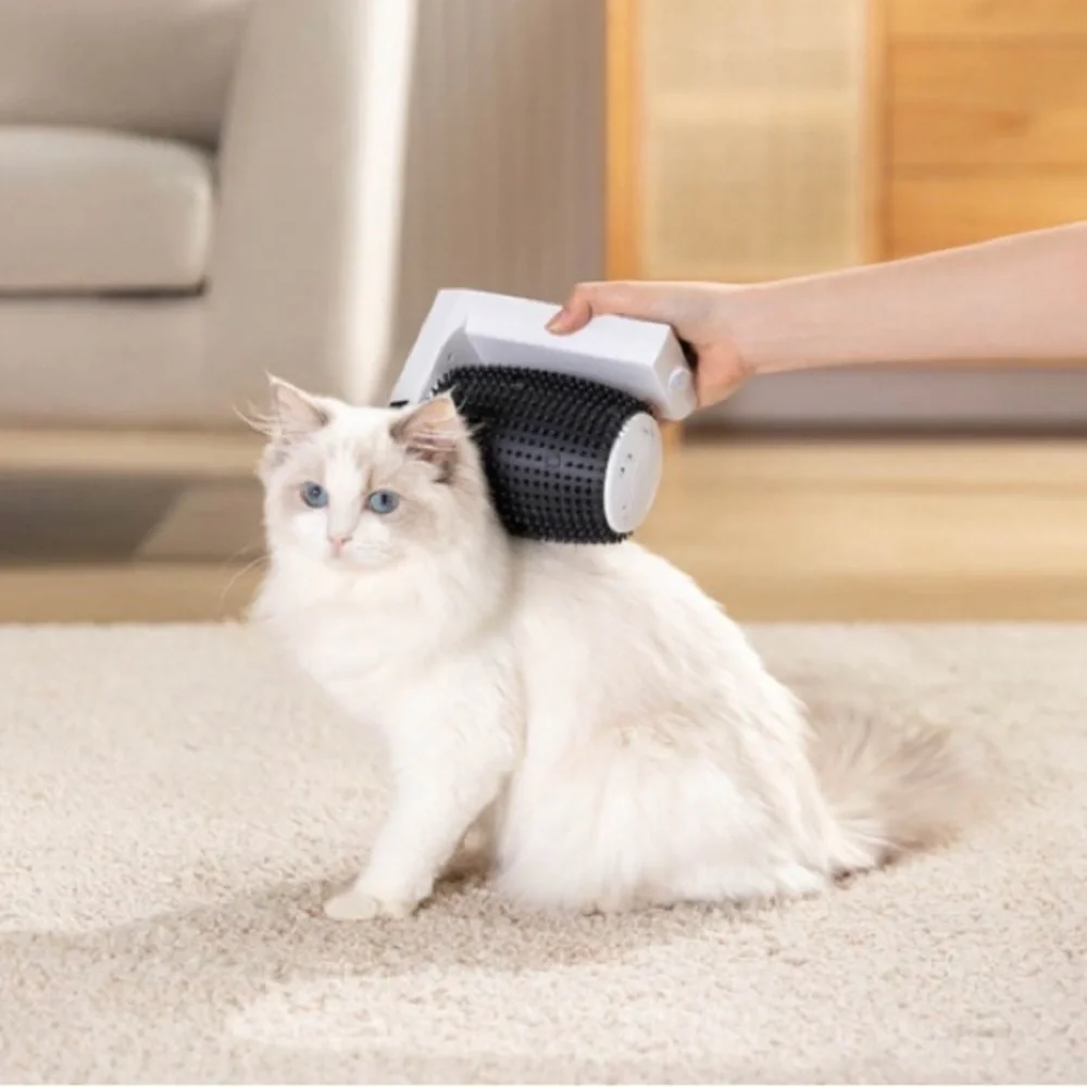 Automatic Self Groomer for Cats - Cat Grooming Supplies, Pet Hair Removal Brush